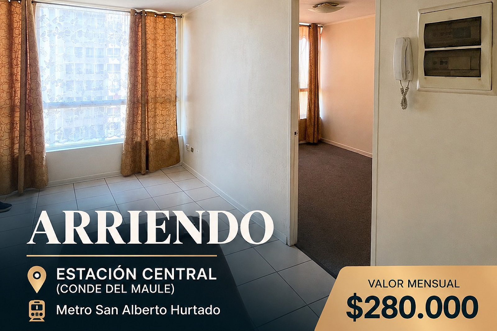 Departamento en arriendo – Estación Central